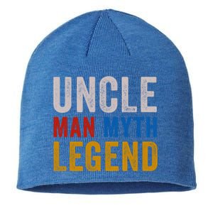 Uncle Myth Legend Godfather Uncles Fathers Day Gift Sustainable Beanie