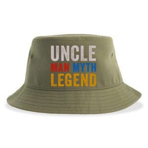 Uncle Myth Legend Godfather Uncles Fathers Day Gift Sustainable Bucket Hat