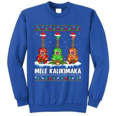 Ukulele Music Lover Ugly Mele Kalikimaka Ukulele Christmas Gift Sweatshirt