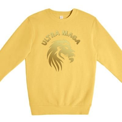 Ultra MAGA Lion Premium Crewneck Sweatshirt