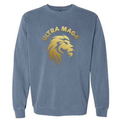 Ultra MAGA Lion Garment-Dyed Sweatshirt