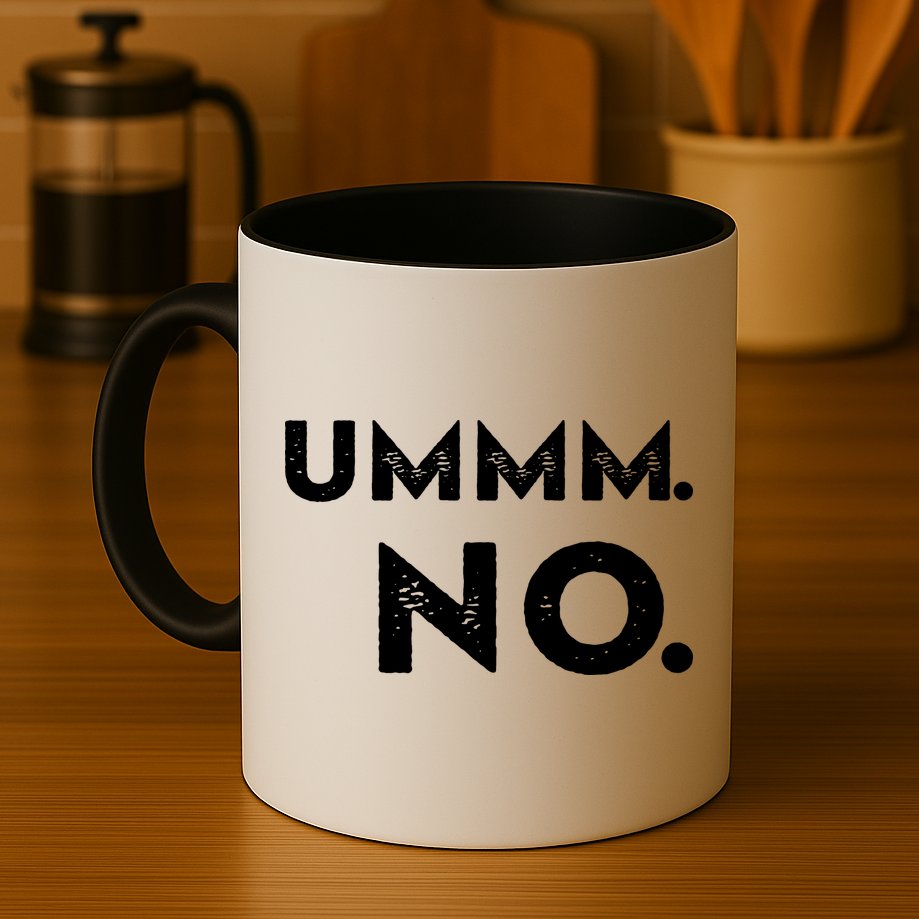 Umm No Funny Sarcastic Saying Mug