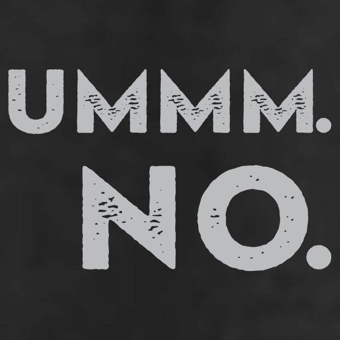 Umm No Funny Sarcastic Saying 15oz Campfire Ceramic Mug