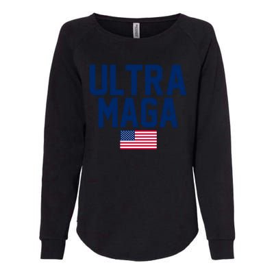 Ultra Maga Make American Great Again Womens California Wash Sweatshirt