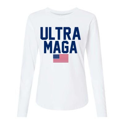 Ultra Maga Make American Great Again Womens Cotton Relaxed Long Sleeve T-Shirt