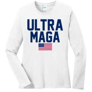 Ultra Maga Make American Great Again Ladies Long Sleeve Shirt