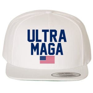 Ultra Maga Make American Great Again Wool Snapback Cap