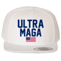 Ultra Maga Make American Great Again Wool Snapback Cap