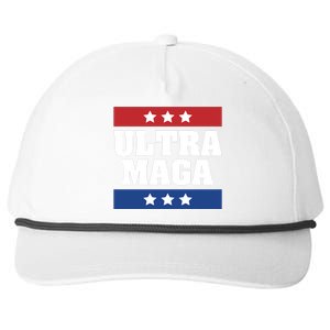 Ultra Maga | Make America Great Again | Trump 2024 Snapback Five-Panel Rope Hat