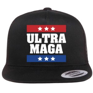 Ultra Maga | Make America Great Again | Trump 2024 Flat Bill Trucker Hat