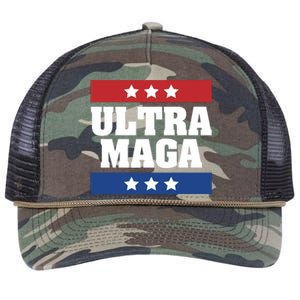 Ultra Maga | Make America Great Again | Trump 2024 Retro Rope Trucker Hat Cap