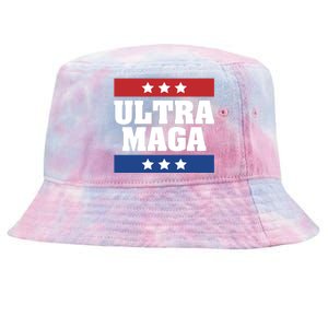 Ultra Maga | Make America Great Again | Trump 2024 Tie-Dyed Bucket Hat