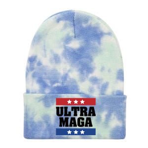 Ultra Maga | Make America Great Again | Trump 2024 Tie Dye 12in Knit Beanie