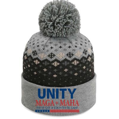 Unity Maga Maha We Are Got A Country To Save The Baniff Cuffed Pom Beanie