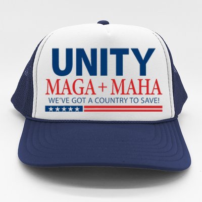 Unity Maga Maha We Are Got A Country To Save Trucker Hat