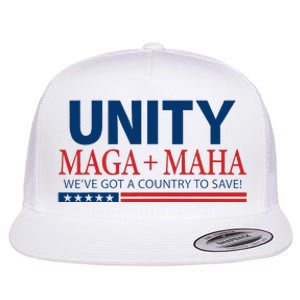 Unity Maga Maha We Are Got A Country To Save Flat Bill Trucker Hat