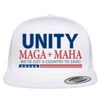 Unity Maga Maha We Are Got A Country To Save Flat Bill Trucker Hat