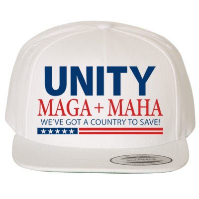 Unity Maga Maha We Are Got A Country To Save Wool Snapback Cap