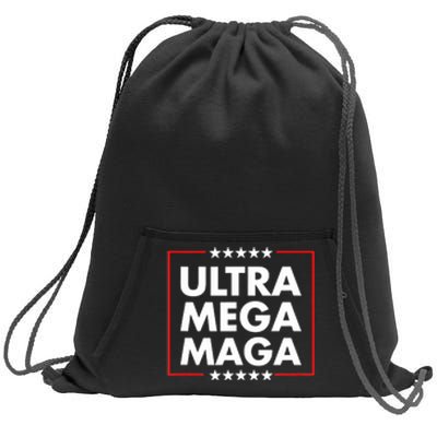 Ultra Mega Maga Trump Liberal Supporter Republican Family Sweatshirt Cinch Pack Bag