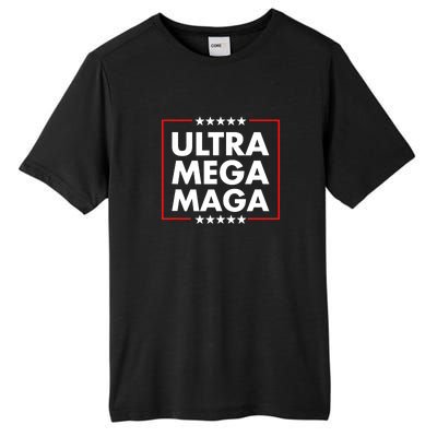 Ultra Mega Maga Trump Liberal Supporter Republican Family Tall Fusion ChromaSoft Performance T-Shirt