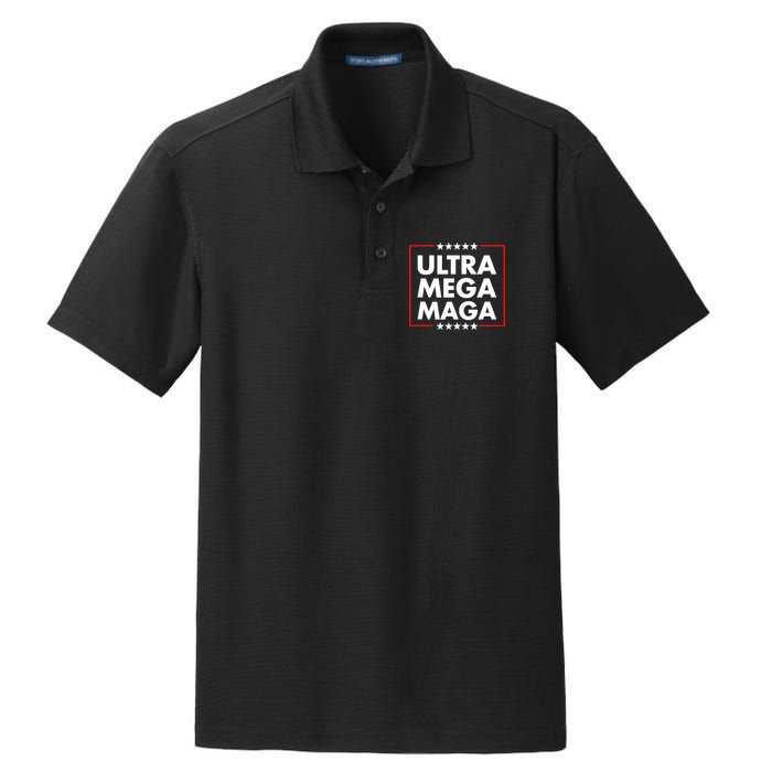 Ultra Mega Maga Trump Liberal Supporter Republican Family Dry Zone Grid Polo