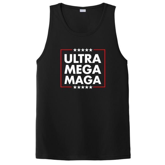 Ultra Mega Maga Trump Liberal Supporter Republican Family PosiCharge Competitor Tank