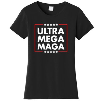 Ultra Mega Maga Trump Liberal Supporter Republican Family Women's T-Shirt