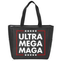 Ultra Mega Maga Trump Liberal Supporter Republican Family Zip Tote Bag