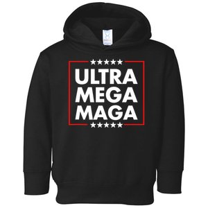 Ultra Mega Maga Trump Liberal Supporter Republican Family Toddler Hoodie