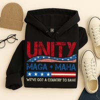 Unity Maga Maha WeVe Got A Country To Save American Flag Hoodie