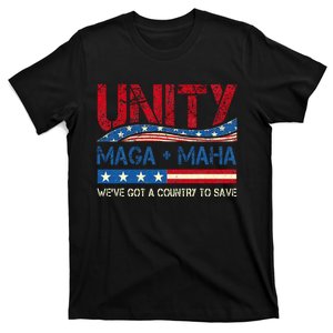 Unity Maga Maha WeVe Got A Country To Save American Flag T-Shirt