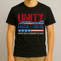 Unity Maga Maha WeVe Got A Country To Save American Flag T-Shirt