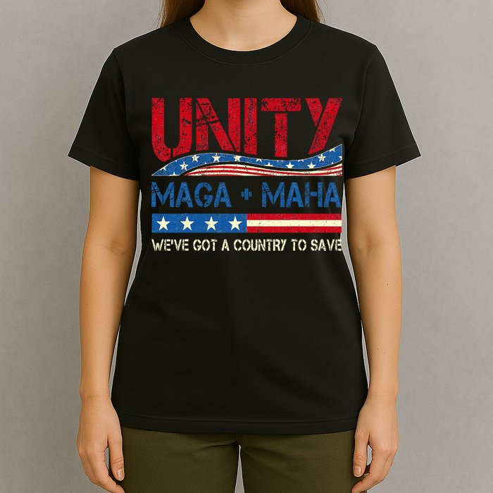 Unity Maga Maha WeVe Got A Country To Save American Flag T-Shirt