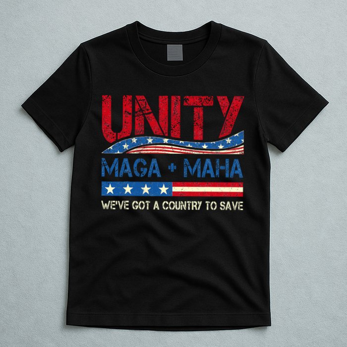 Unity Maga Maha WeVe Got A Country To Save American Flag T-Shirt