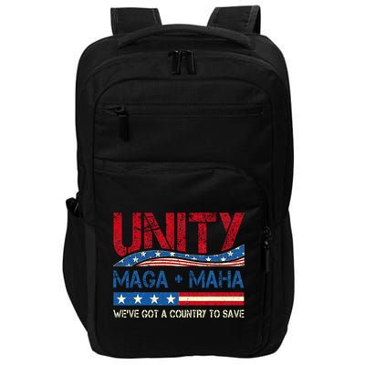 Unity Maga Maha WeVe Got A Country To Save American Flag Impact Tech Backpack