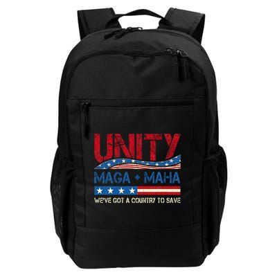 Unity Maga Maha WeVe Got A Country To Save American Flag Backpack
