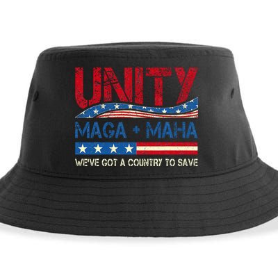 Unity Maga Maha WeVe Got A Country To Save American Flag Sustainable Bucket Hat