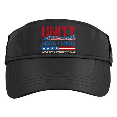Unity Maga Maha WeVe Got A Country To Save American Flag Adult Drive Performance Visor