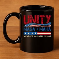 Unity Maga Maha WeVe Got A Country To Save American Flag 11oz C Handle Ceramic Mug