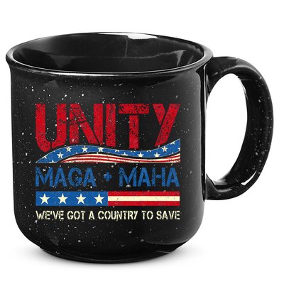 Unity Maga Maha WeVe Got A Country To Save American Flag 15oz Campfire Ceramic Mug