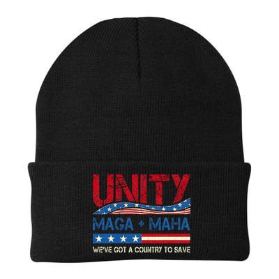 Unity Maga Maha WeVe Got A Country To Save American Flag Beanie