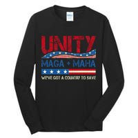 Unity Maga Maha WeVe Got A Country To Save American Flag Tall Long Sleeve T-Shirt