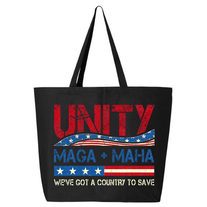 Unity Maga Maha WeVe Got A Country To Save American Flag 25L Jumbo Tote