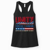 Unity Maga Maha WeVe Got A Country To Save American Flag Womens Tank Top