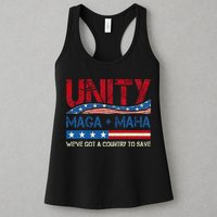 Unity Maga Maha WeVe Got A Country To Save American Flag Womens Tank Top