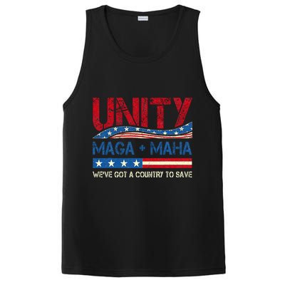 Unity Maga Maha WeVe Got A Country To Save American Flag PosiCharge Competitor Tank