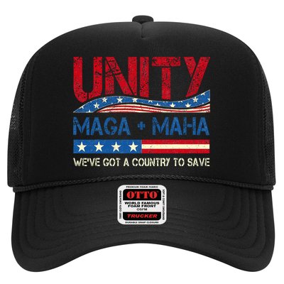 Unity Maga Maha WeVe Got A Country To Save American Flag Trucker Hat