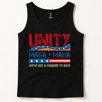 Unity Maga Maha WeVe Got A Country To Save American Flag Tank Top