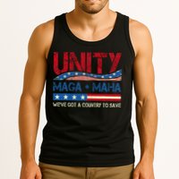 Unity Maga Maha WeVe Got A Country To Save American Flag Tank Top