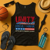Unity Maga Maha WeVe Got A Country To Save American Flag Tank Top